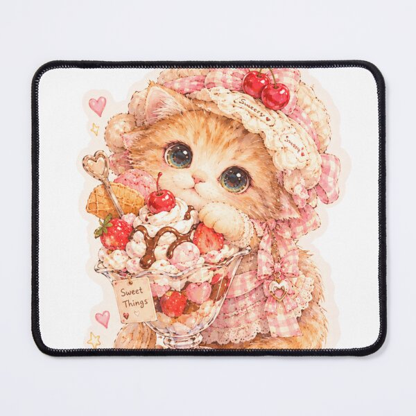 Item preview, dessert kitty cute sticker designed and sold by sara747.