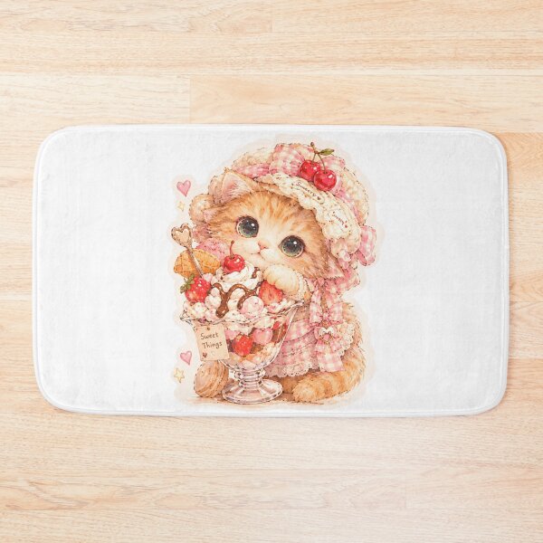 Item preview, dessert kitty cute sticker designed and sold by sara747.