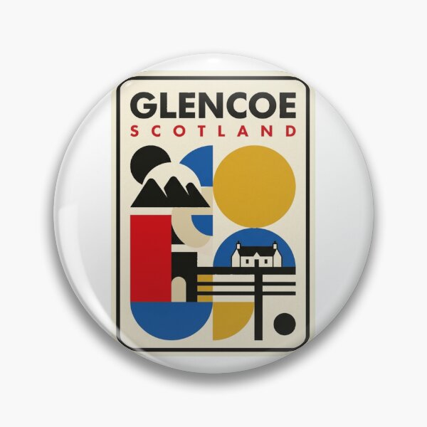 Item preview, Retro Glencoe Bauhaus Geometric Skyline designed and sold by k3rstman1.