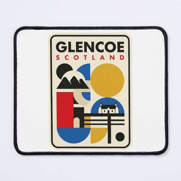 Item preview, Retro Glencoe Bauhaus Geometric Skyline designed and sold by k3rstman1.