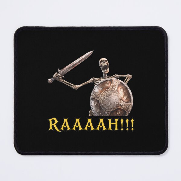 Item preview, Screaming Skeleton Warrior With Sword And Shield designed and sold by NyasiaLeuschke.
