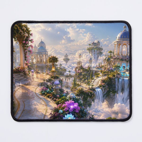 Item preview, Celestial Floating Palace in the Clouds – Fantasy Sky Kingdom designed and sold by CreativeCharmCo.