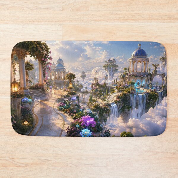 Item preview, Celestial Floating Palace in the Clouds – Fantasy Sky Kingdom designed and sold by CreativeCharmCo.