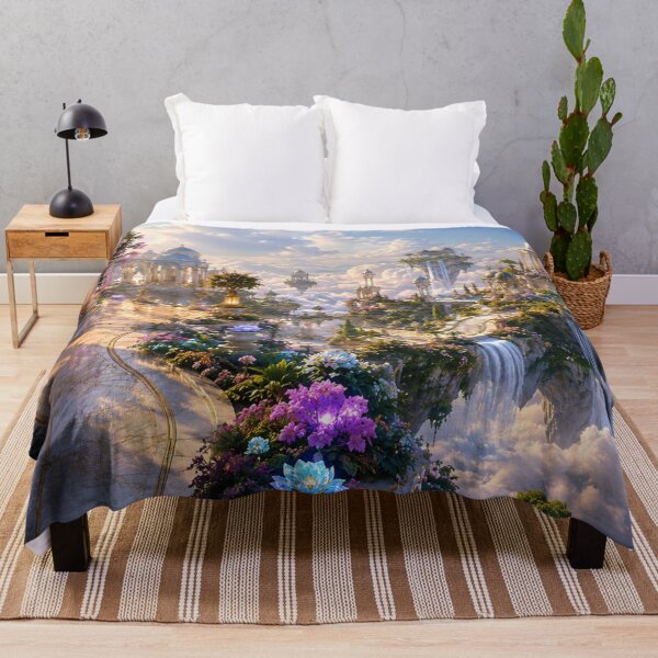 Item preview, Celestial Floating Palace in the Clouds – Fantasy Sky Kingdom designed and sold by CreativeCharmCo.
