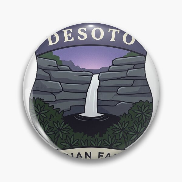 Item preview, Indian Falls DeSoto State Park Alabama Crest Sticker designed and sold by DetourDgn.