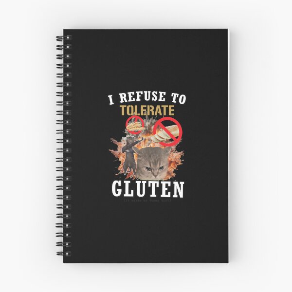 Item preview, I Refuse To Tolerate Gluten Cat Meme designed and sold by NyasiaLeuschke.