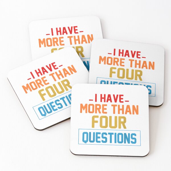Item preview, Funny I Have More Than Four Questions Passover Jewish Seder T-Shirt designed and sold by AfterHoursFM.