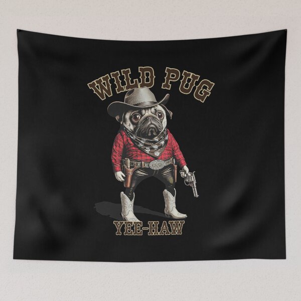 Item preview, Pug Cowboy Gunslinger Outfit  designed and sold by NyasiaLeuschke.