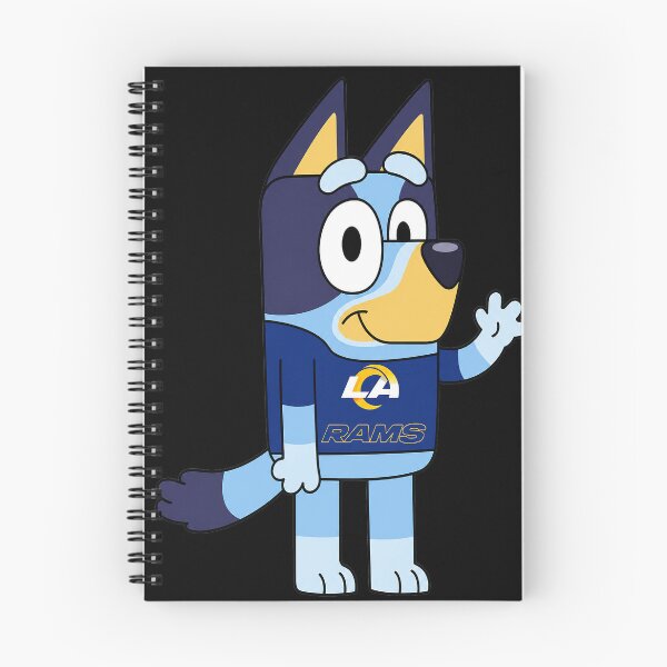 Item preview, Bluey Dog Character Waving In Ls Rams Sports  designed and sold by Sketchquad.