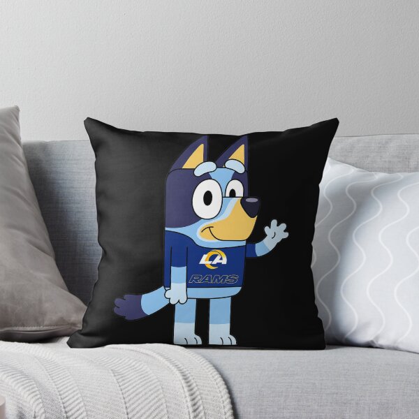 Item preview, Bluey Dog Character Waving In Ls Rams Sports  designed and sold by Sketchquad.