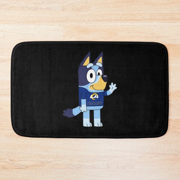 Item preview, Bluey Dog Character Waving In Ls Rams Sports  designed and sold by Sketchquad.