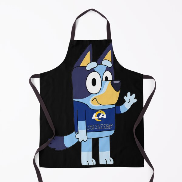 Item preview, Bluey Dog Character Waving In Ls Rams Sports designed and sold by Sketchquad.