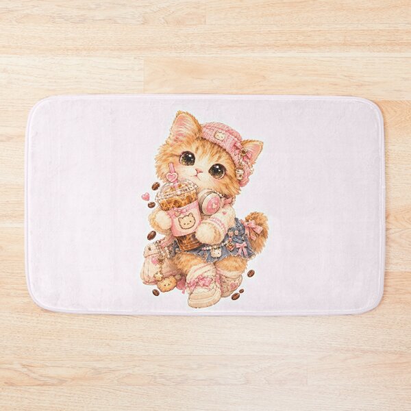 Item preview, mocha kitty cute sticker y2k designed and sold by sara747.