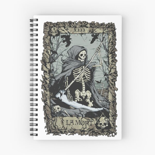 Item preview, XIII LA MORT Skeleton Reaper Tarot Card Art designed and sold by ALEGLAS.