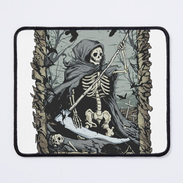 Item preview, XIII LA MORT Skeleton Reaper Tarot Card Art designed and sold by ALEGLAS.