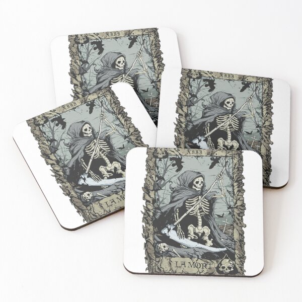 Item preview, XIII LA MORT Skeleton Reaper Tarot Card Art designed and sold by ALEGLAS.
