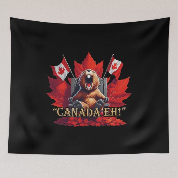 Item preview, Majestic Yawning Beaver King of Canada designed and sold by NyasiaLeuschke.
