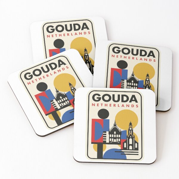 Item preview, Retro Gouda Bauhaus Geometric Skyline designed and sold by k3rstman1.