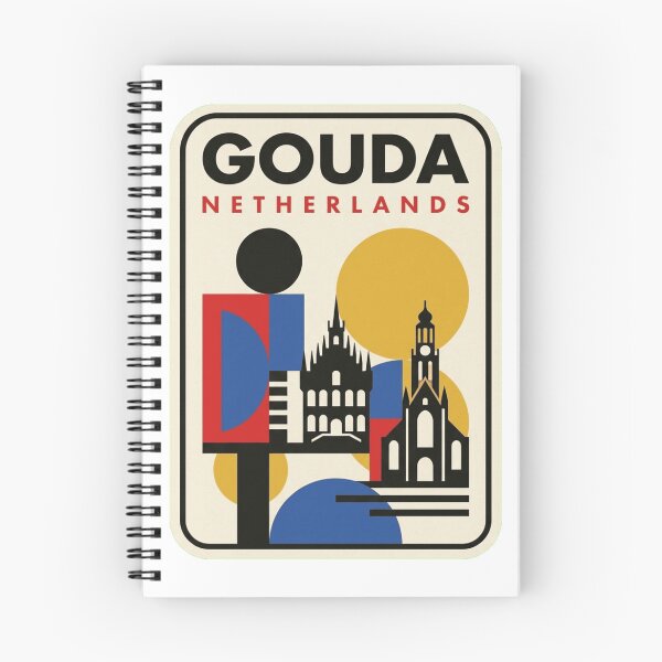 Item preview, Retro Gouda Bauhaus Geometric Skyline designed and sold by k3rstman1.