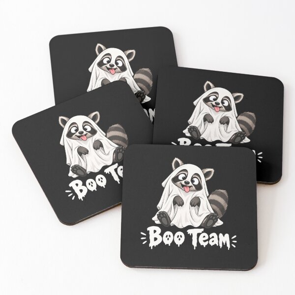 Item preview, Raccoon Boo Halloween designed and sold by TheEndDesign.