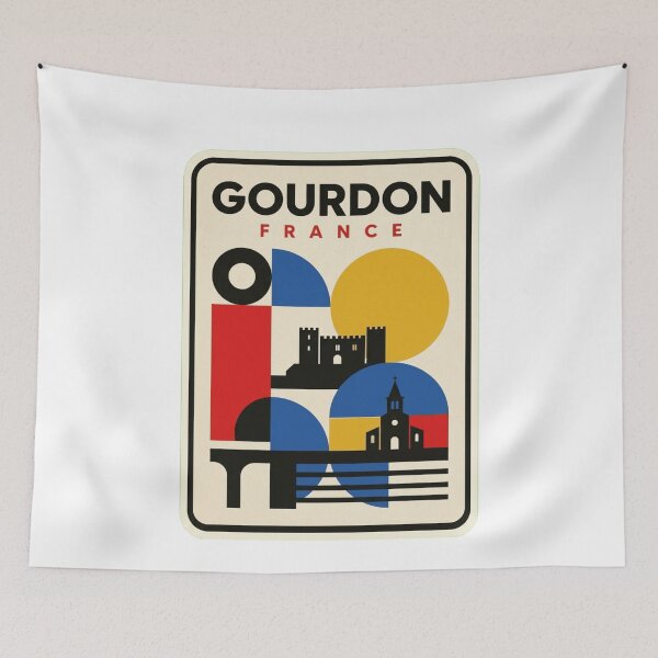 Item preview, Retro Gourdon Bauhaus Geometric Skyline designed and sold by k3rstman1.