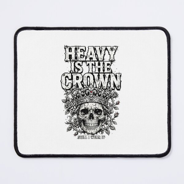 Item preview, HEAVY IS THE CROWN - Skull King Woodblock Halloween Streetwear Vector designed and sold by VYBE DARK Studio.