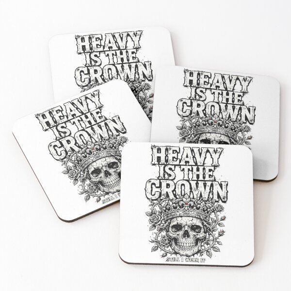 Item preview, HEAVY IS THE CROWN - Skull King Woodblock Halloween Streetwear Vector designed and sold by VYBE DARK Studio.