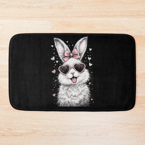 Item preview, Funny Bunny Face Glasses Bandana Pink Rabbit Happy Easter Day designed and sold by Anakin-Boykin.