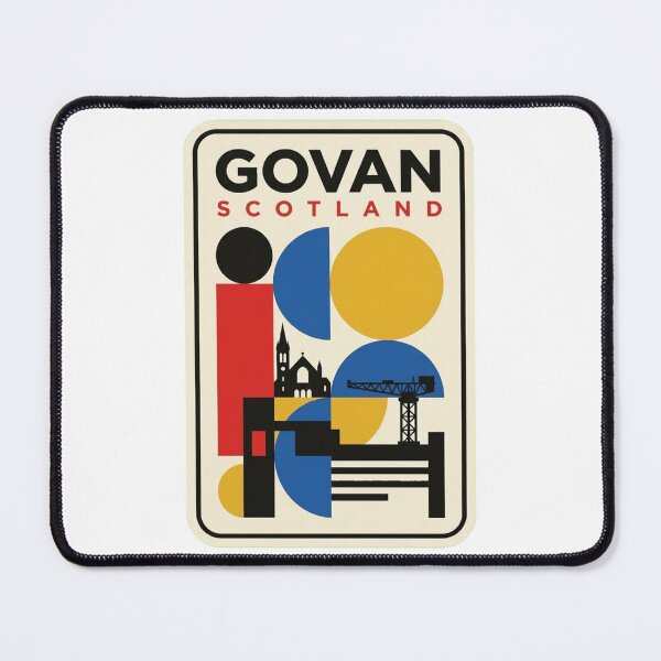 Item preview, Retro Govan Bauhaus Geometric Skyline designed and sold by k3rstman1.