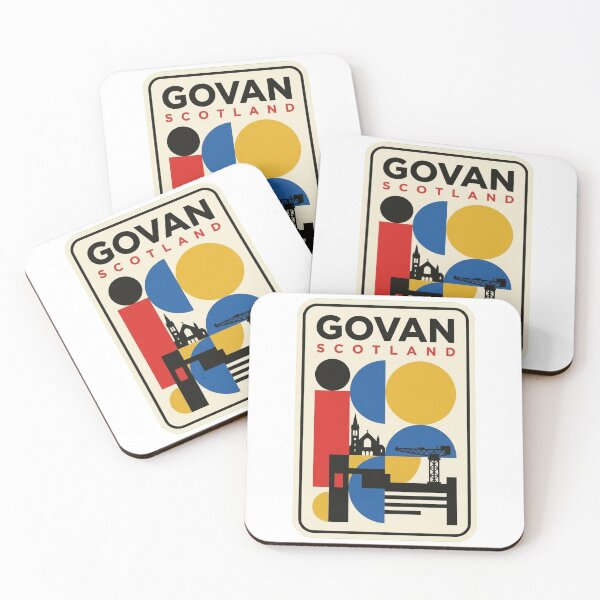Item preview, Retro Govan Bauhaus Geometric Skyline designed and sold by k3rstman1.