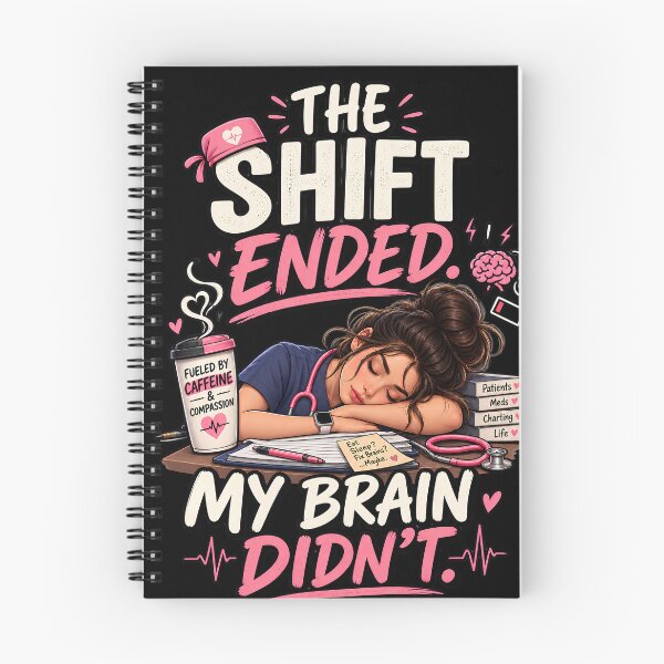 Item preview, Funny Nurse The Shift Ended My Brain Didn't Overthinking Gift designed and sold by Nurse Craft Studio.