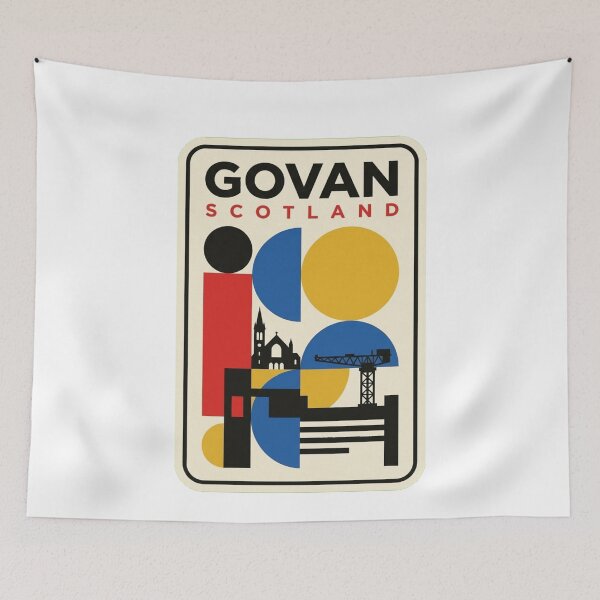 Item preview, Retro Govan Bauhaus Geometric Skyline designed and sold by k3rstman1.