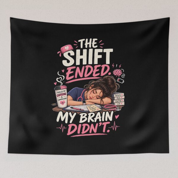 Item preview, Funny Nurse The Shift Ended My Brain Didn't Overthinking Gift designed and sold by Nurse Craft Studio.