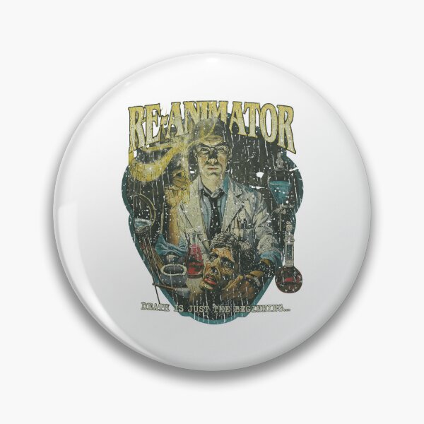 Item preview, Distressed Re-Animator Vintage Horror Lab Head designed and sold by ALEGLAS.