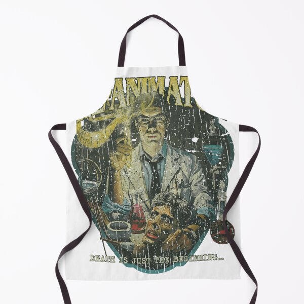 Aperçu de l'œuvre Tête de laboratoire d'horreur vintage Re-Animator vieillie créée et vendue par ALEGLAS.