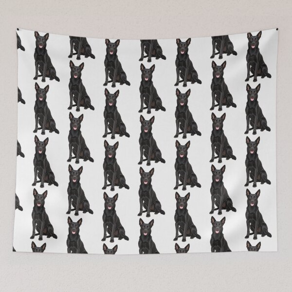 Item preview, Australian Kelpie Black Dog designed and sold by BackgroundND.