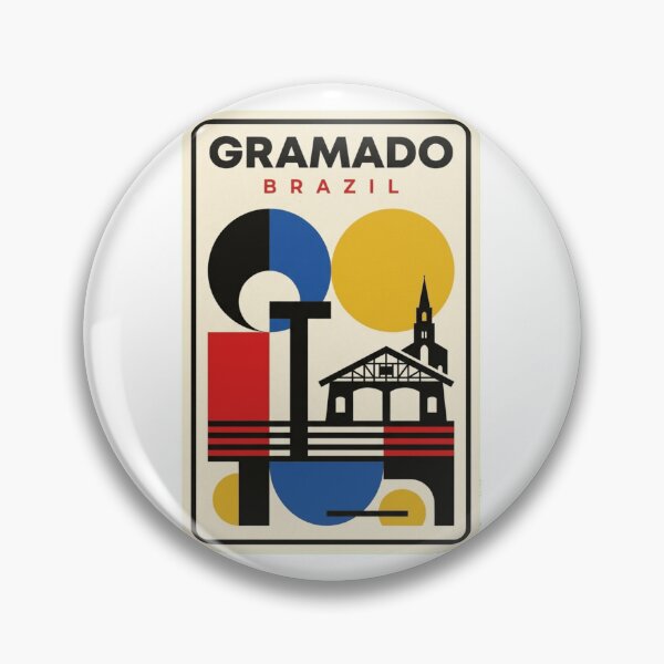 Item preview, Retro Gramado Bauhaus Geometric Skyline designed and sold by k3rstman1.