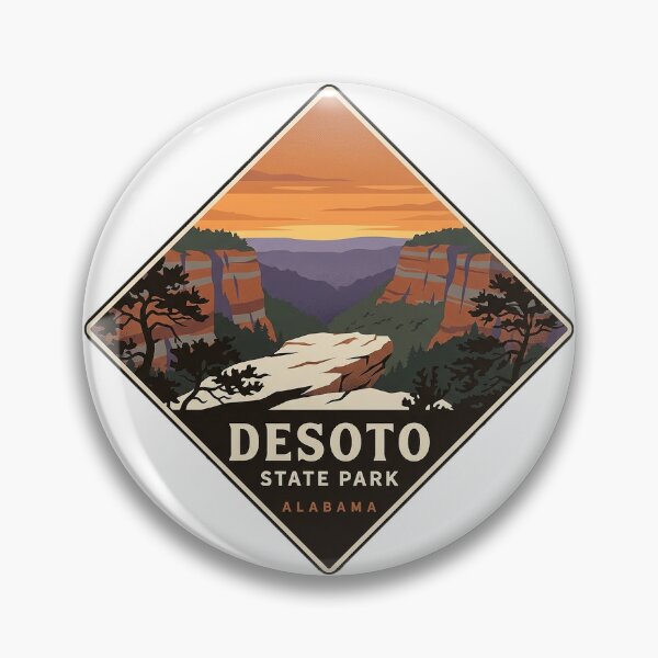 Item preview, DeSoto State Park Alabama Canyon Rim Sunset Sticker designed and sold by DetourDgn.