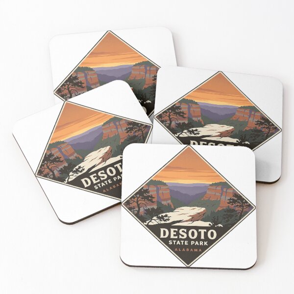 Item preview, DeSoto State Park Alabama Canyon Rim Sunset Sticker designed and sold by DetourDgn.