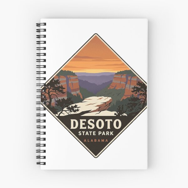 Item preview, DeSoto State Park Alabama Canyon Rim Sunset Sticker designed and sold by DetourDgn.