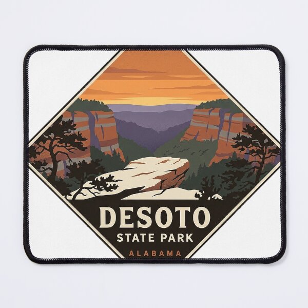 Item preview, DeSoto State Park Alabama Canyon Rim Sunset Sticker designed and sold by DetourDgn.