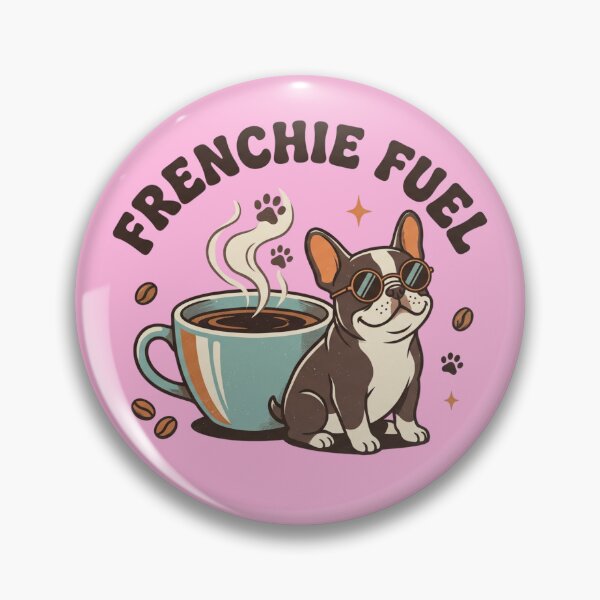 Item preview, Frenchie Fuel Funny French Bulldog Coffee Lover Retro T-Shirt Graphic designed and sold by BiniClicks.