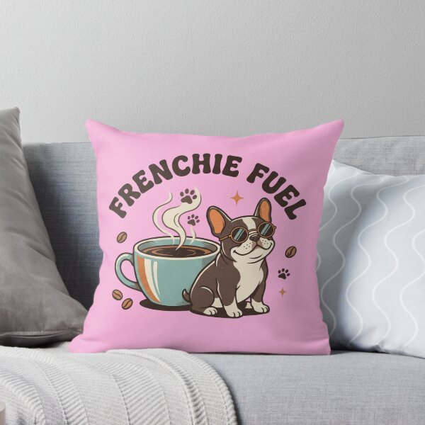 Item preview, Frenchie Fuel Funny French Bulldog Coffee Lover Retro T-Shirt Graphic designed and sold by BiniClicks.