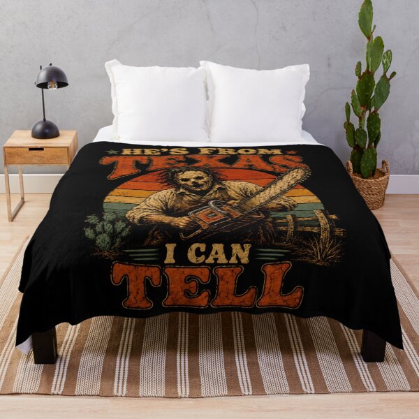 Item preview, He's from Texas I Can Tell Halloween Horror Humor designed and sold by JanetWilli.