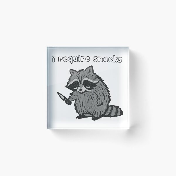 Item preview, Raccoon Demands Snacks With A Weapon designed and sold by ALEGLAS.