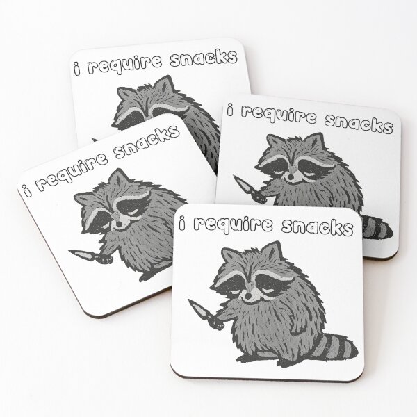 Item preview, Raccoon Demands Snacks With A Weapon designed and sold by ALEGLAS.