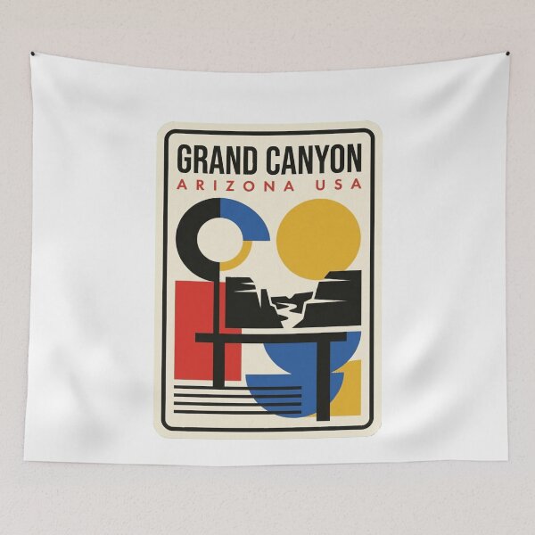 Item preview, Retro Grand Canyon Bauhaus Geometric Skyline designed and sold by k3rstman1.