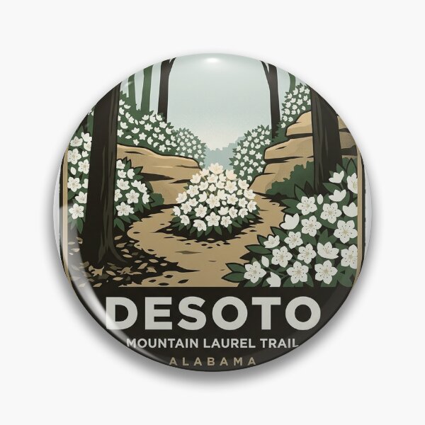 Item preview, Mountain Laurel Trail DeSoto State Park Alabama Sticker designed and sold by DetourDgn.