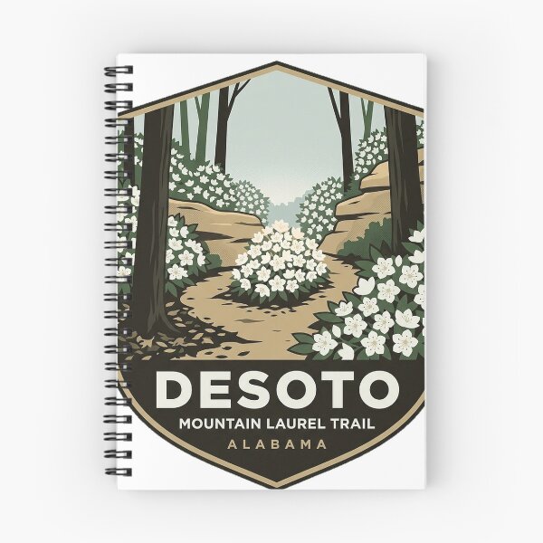 Item preview, Mountain Laurel Trail DeSoto State Park Alabama Sticker designed and sold by DetourDgn.