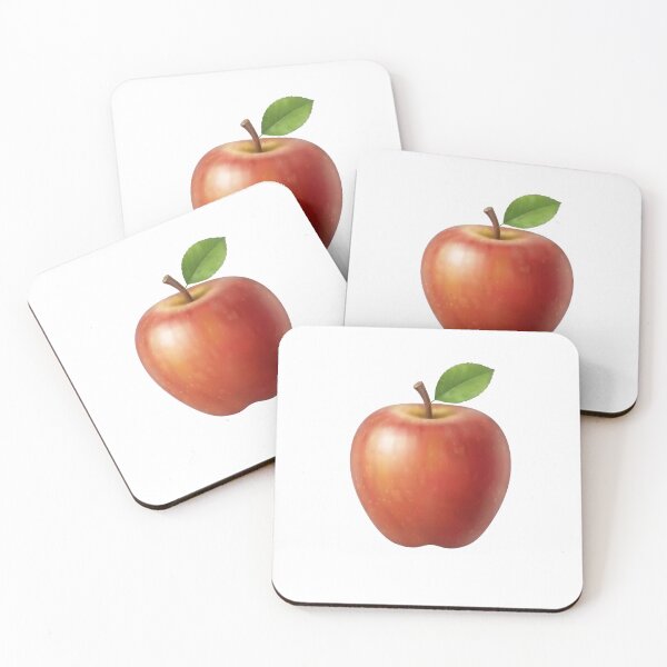 Item preview, Fresh Red Apple with Leaf Fruit Illustration designed and sold by Sharif Islam.